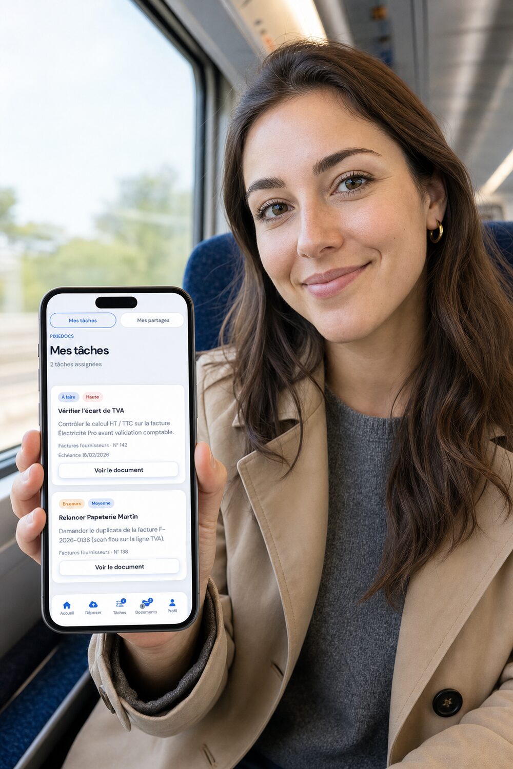 Validation de tâches PixieDocs en mobilité